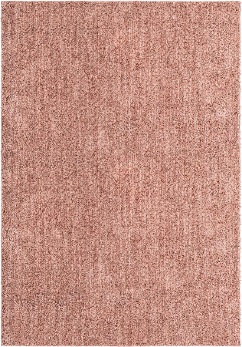 Plush Paradise Retreat Collection Area Rug - Santorini (Grapefruit Pink) Rectangle Grapefruit Pink Main