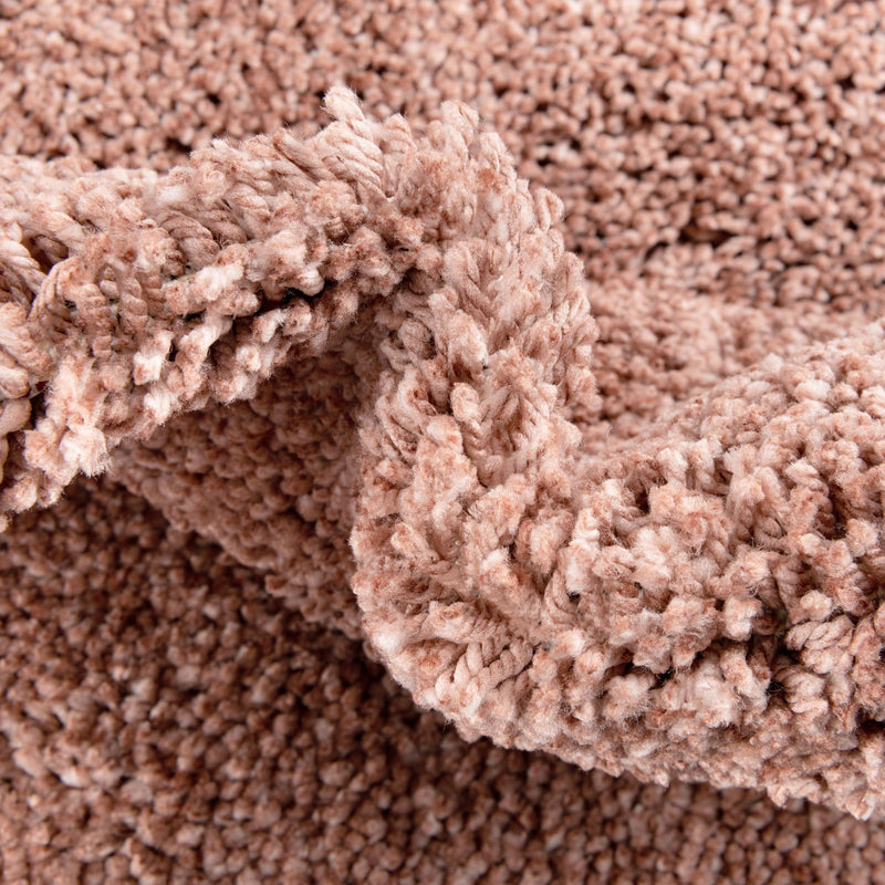 Plush Paradise Retreat Collection Area Rug - Santorini (Grapefruit Pink) Rectangle Grapefruit Pink lifestyle 7