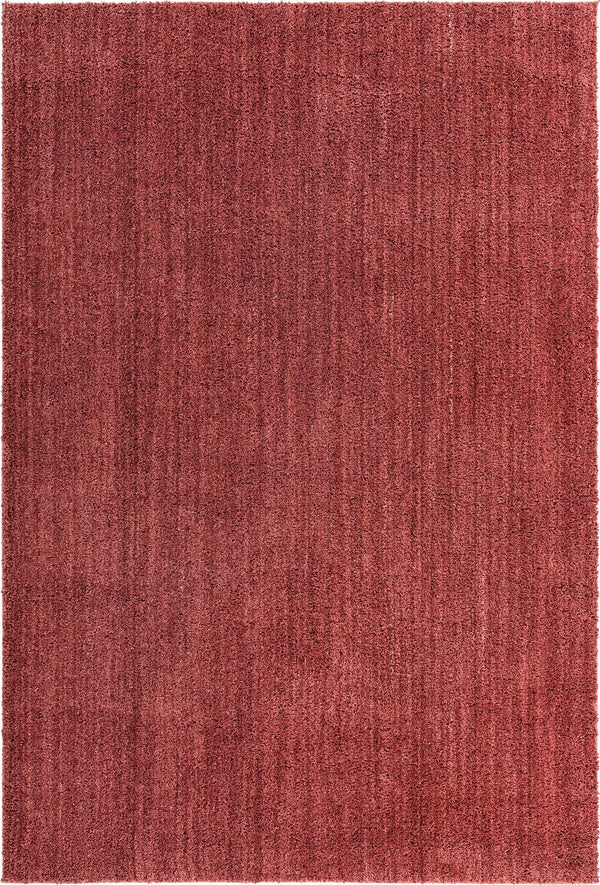Plush Paradise Retreat Collection Area Rug - Santorini (Pomegranate Red) Rectangle Pomegranate Red Main