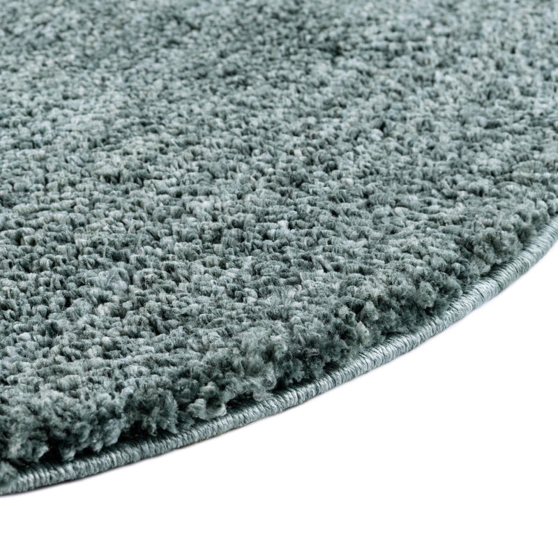 Plush Paradise Retreat Collection Area Rug - Santorini (Rosemary Green) Round Rosemary Green lifestyle 31