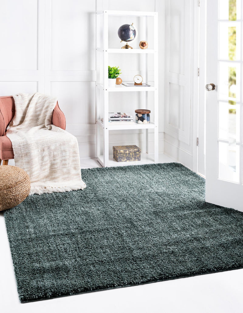 Plush Paradise Retreat Collection Area Rug - Santorini (Rosemary Green) Square Rosemary Green lifestyle 20