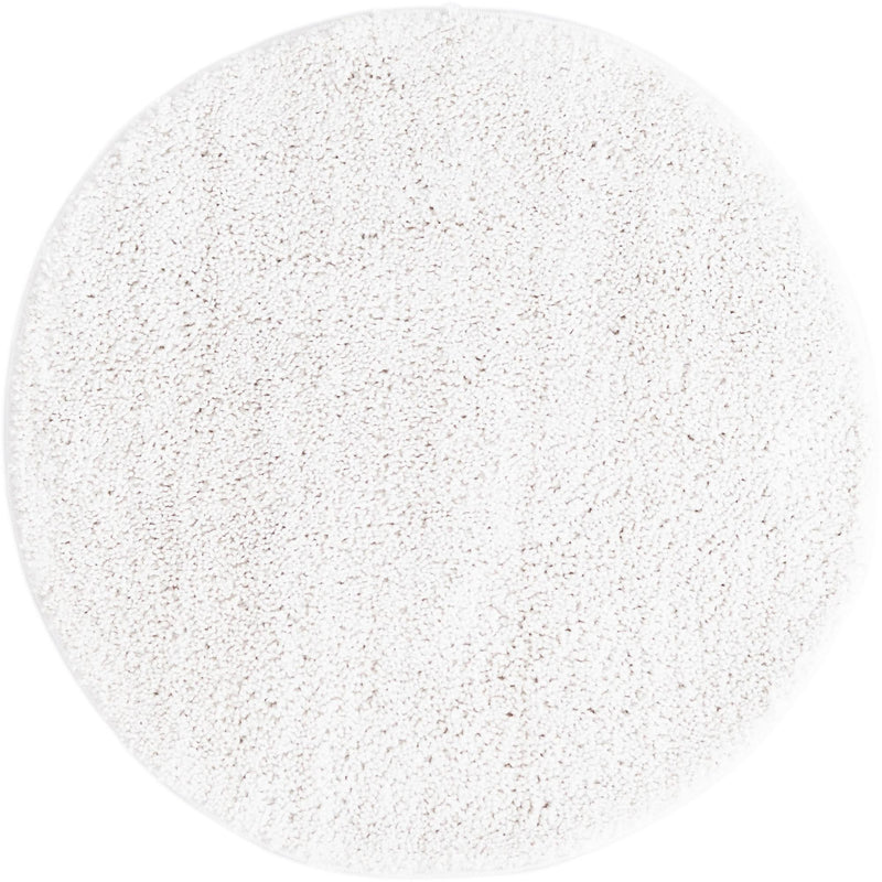 Plush Paradise Retreat Collection Area Rug - Santorini (Sea Salt White) Round Sea Salt White lifestyle 12