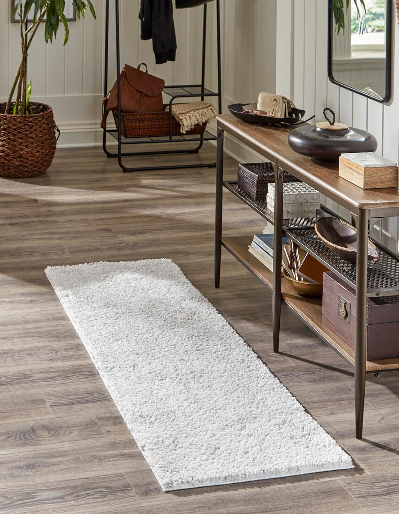 Plush Paradise Retreat Collection Area Rug - Santorini (Sea Salt White) Runner Sea Salt White lifestyle 17