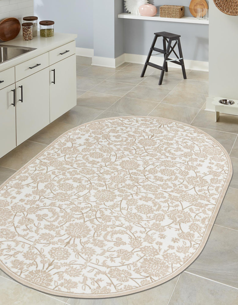 Andes Summit Collection Area Rug - Chimborazo Oval Snow White lifestyle 19