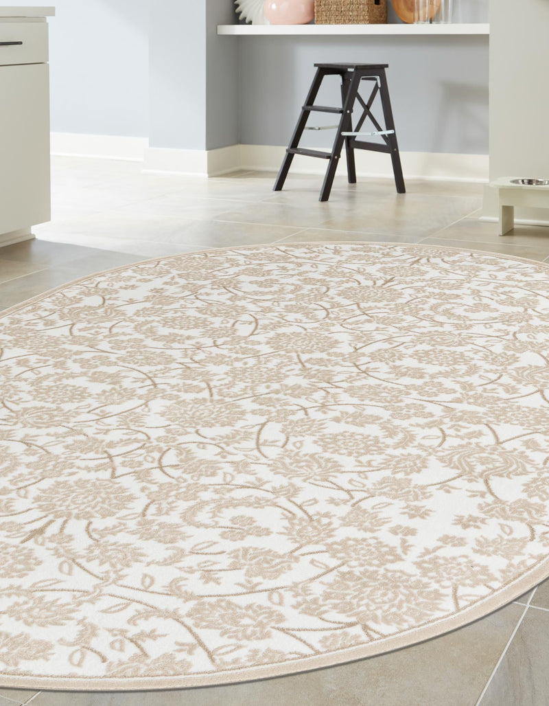 Andes Summit Collection Area Rug - Chimborazo Oval Snow White lifestyle 26
