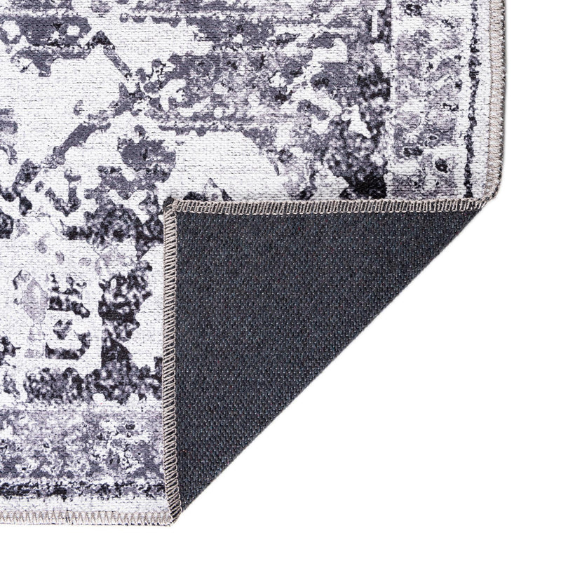 Baroque Era Collection Area Rug - Versailles (Light Gray) Rectangle Light Gray lifestyle 8
