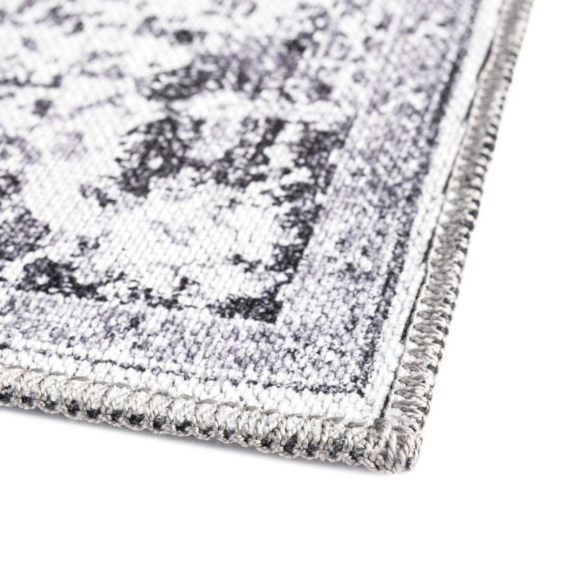 Baroque Era Collection Area Rug - Versailles (Light Gray) Runner Light Gray lifestyle 20
