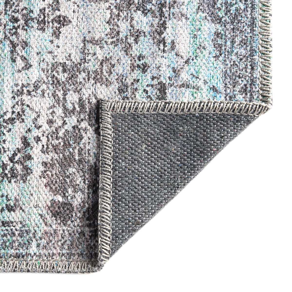 Baroque Era Collection Area Rug - Versailles (Blue Green) Runner Blue Green lifestyle 24