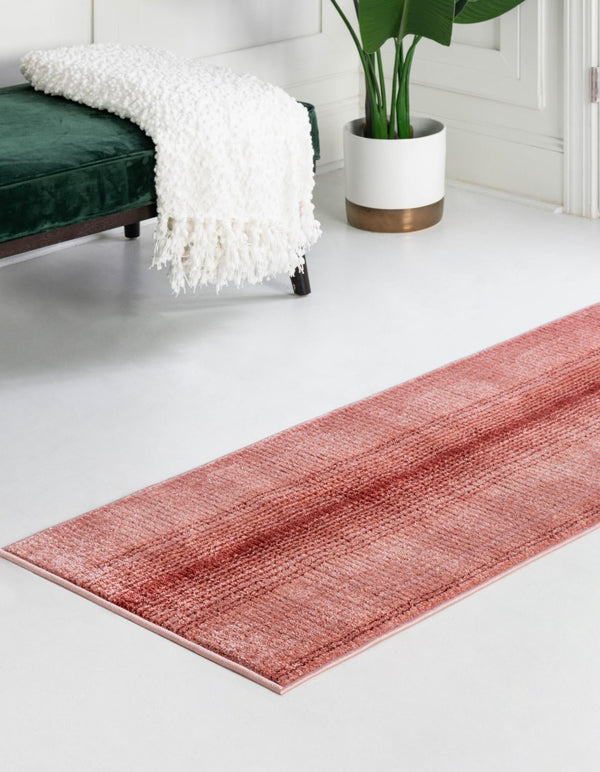 Jewel Oasis Collection Area Rug - Sapphire (Rusty Pink Rose) Runner Rusty Pink Rose lifestyle 28
