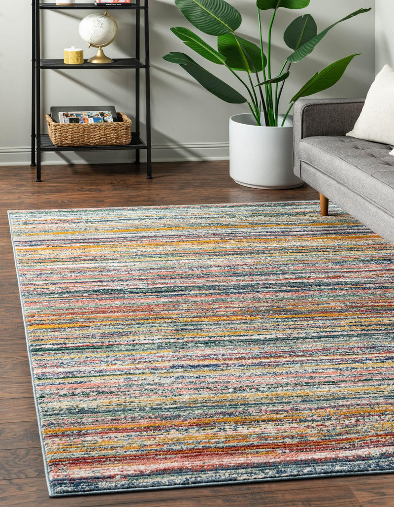 Jewel Oasis Collection Area Rug - Sapphire (Multi) Rectangle Multi lifestyle 2