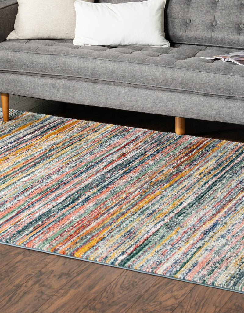 Jewel Oasis Collection Area Rug - Sapphire (Multi) Rectangle Multi lifestyle 3
