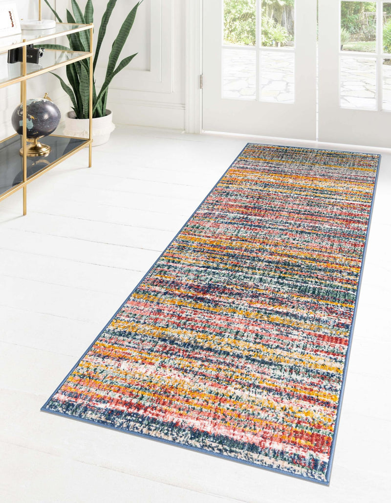 Jewel Oasis Collection Area Rug - Sapphire (Multi) Runner Multi lifestyle 24