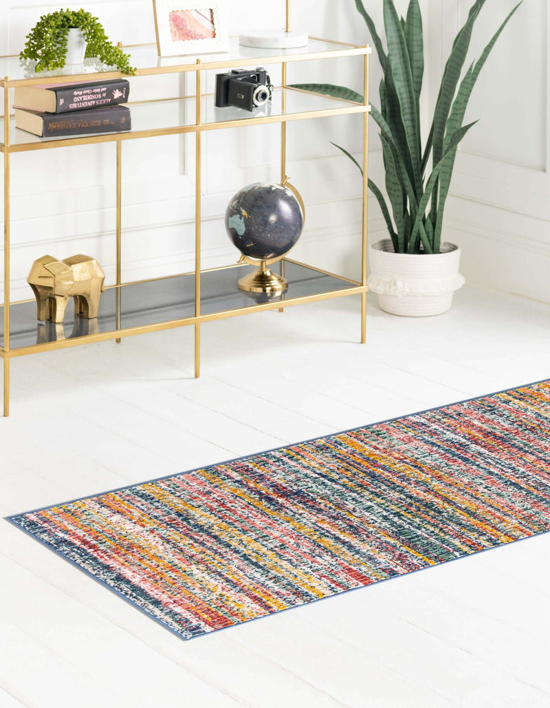 Jewel Oasis Collection Area Rug - Sapphire (Multi) Runner Multi lifestyle 28