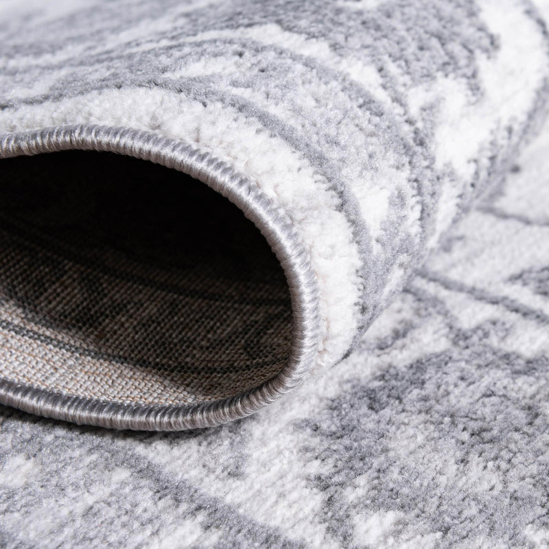 Charleston Elegance Collection Area Rug - Seaport (white Gray) Square white Gray lifestyle 47