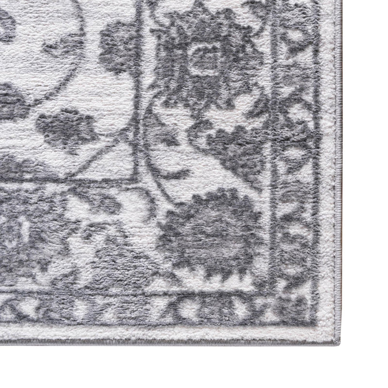 Charleston Elegance Collection Area Rug - Seaport (white Gray) Square white Gray lifestyle 52