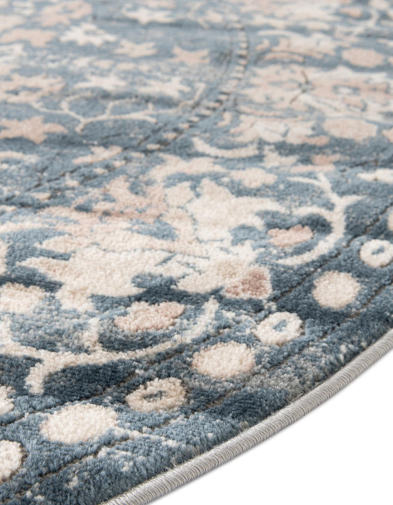 Cascade Range Collection Area Rug - Shasta (Blue) Oval Blue lifestyle 5