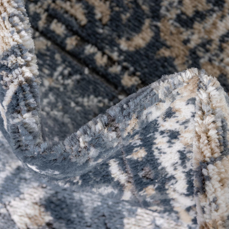 Cascade Range Collection Area Rug - Shasta (Blue) Oval Blue lifestyle 6