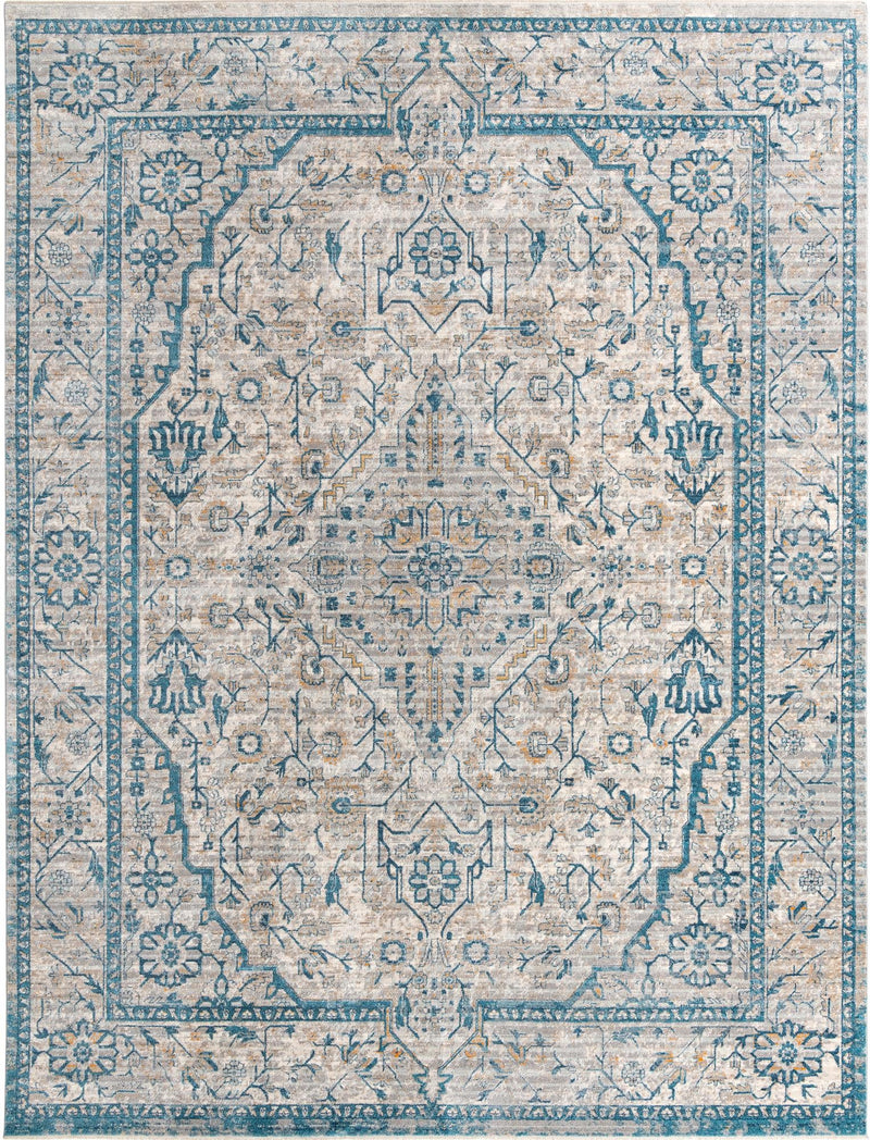 Seville Stripes Collection Area Rug - Cadiz (Light Gray) Rectangle Light Gray Main