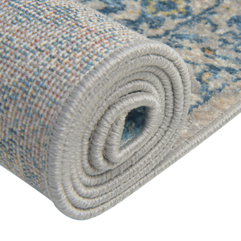 Seville Stripes Collection Area Rug - Cadiz (Light Gray) Square Light Gray lifestyle 54