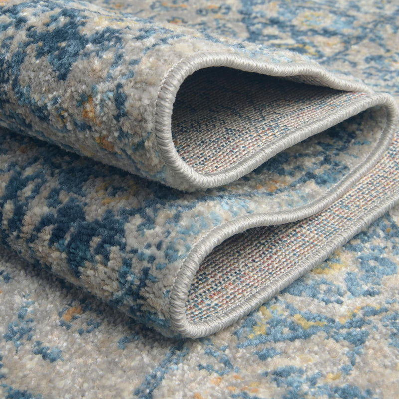 Seville Stripes Collection Area Rug - Cadiz (Light Gray) Square Light Gray lifestyle 59