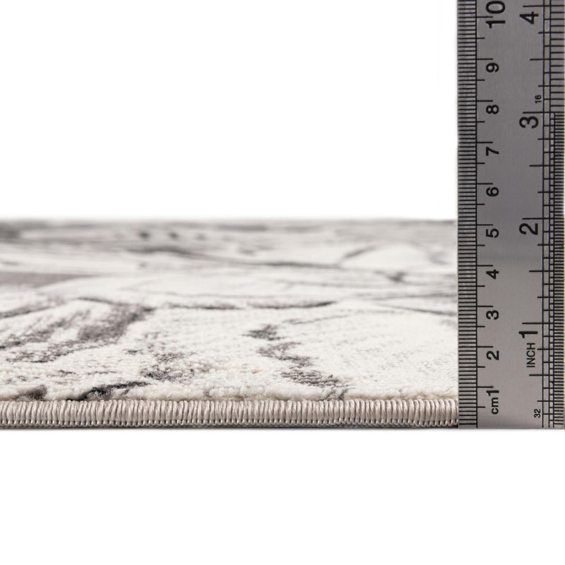 Meadow Breeze Collection Area Rug - Bluebell Rectangle Charcoal lifestyle 10