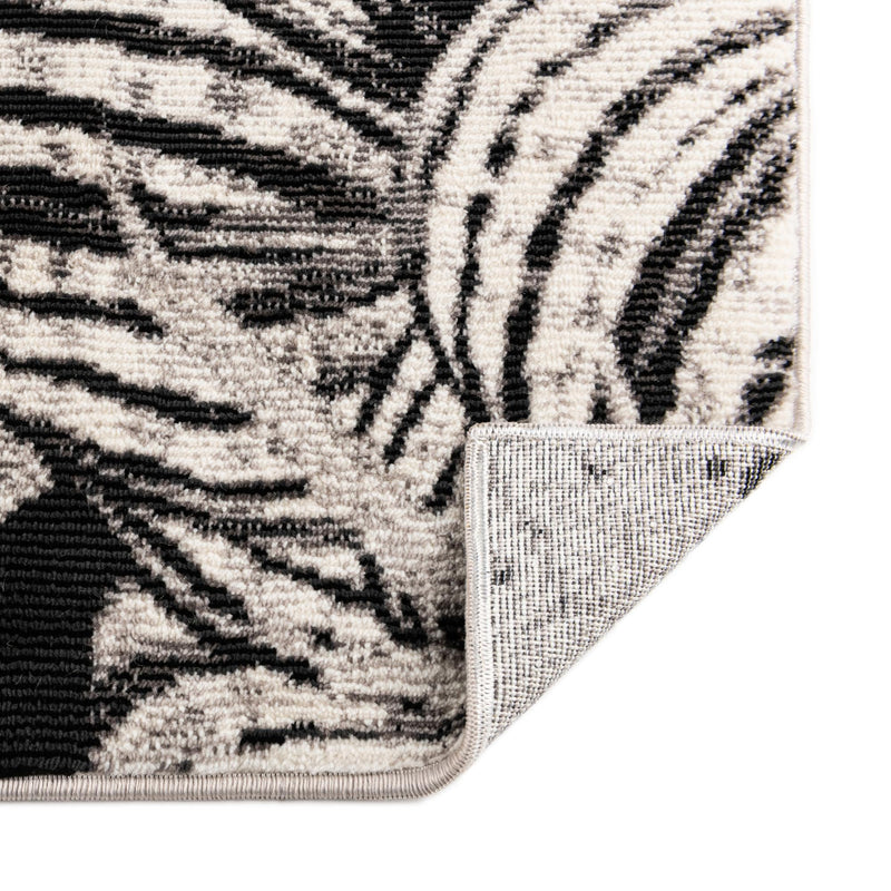 Meadow Breeze Collection Area Rug - Bluebell Rectangle Charcoal lifestyle 22