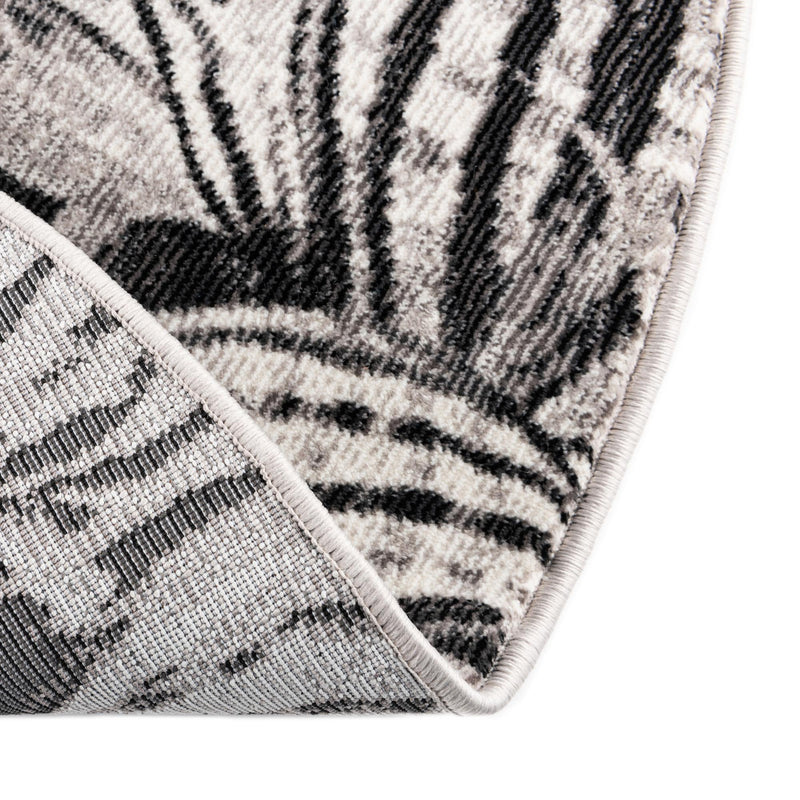 Meadow Breeze Collection Area Rug - Bluebell Oval Charcoal lifestyle 107