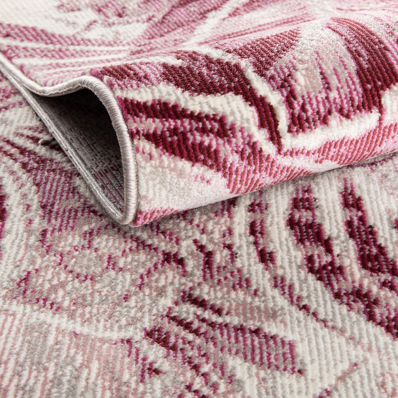 Meadow Breeze Collection Area Rug - Bluebell Rectangle Fuchsia lifestyle 14
