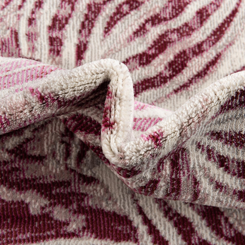 Meadow Breeze Collection Area Rug - Bluebell Rectangle Fuchsia lifestyle 20