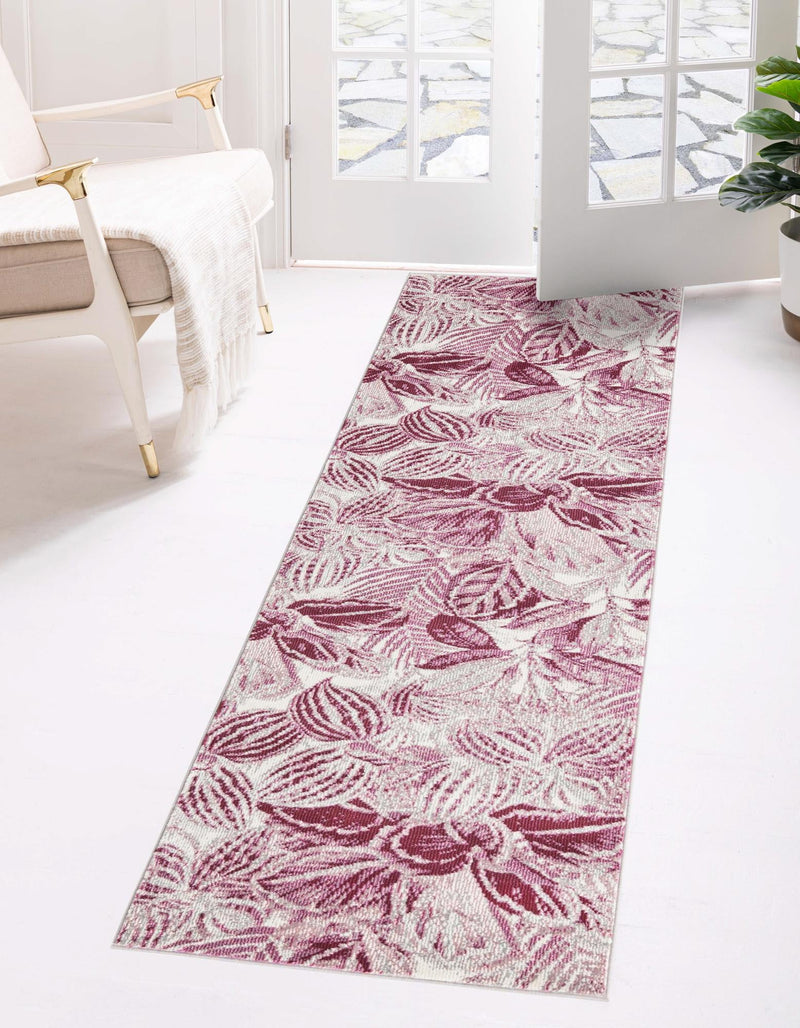Meadow Breeze Collection Area Rug - Bluebell Runner Fuchsia lifestyle 46