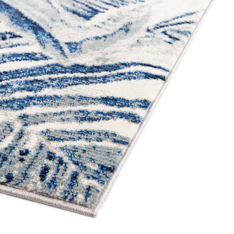 Meadow Breeze Collection Area Rug - Bluebell Rectangle Navy Blue lifestyle 18