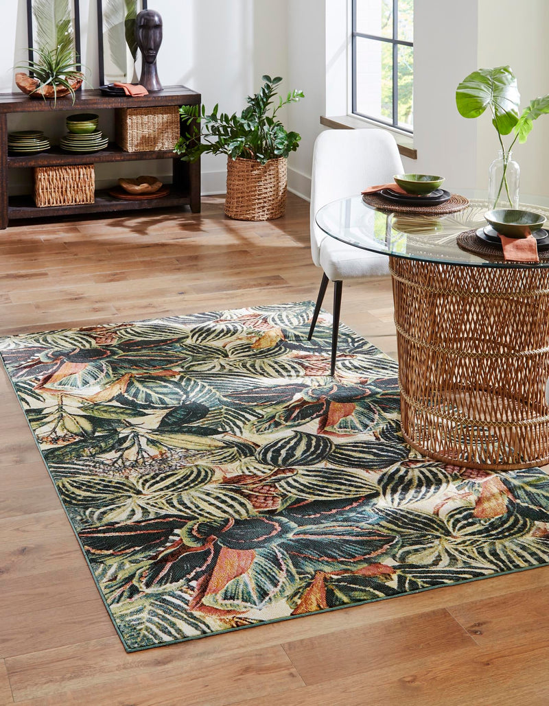 Meadow Breeze Collection Area Rug - Bluebell Rectangle Multi lifestyle 7