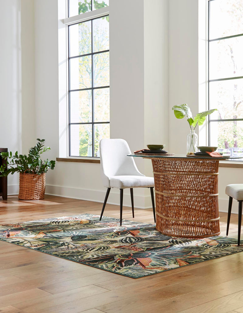 Meadow Breeze Collection Area Rug - Bluebell Rectangle Multi lifestyle 11