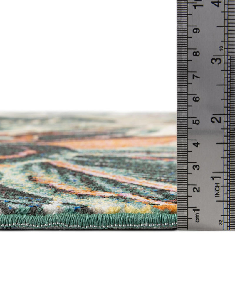 Meadow Breeze Collection Area Rug - Bluebell Round Multi lifestyle 71