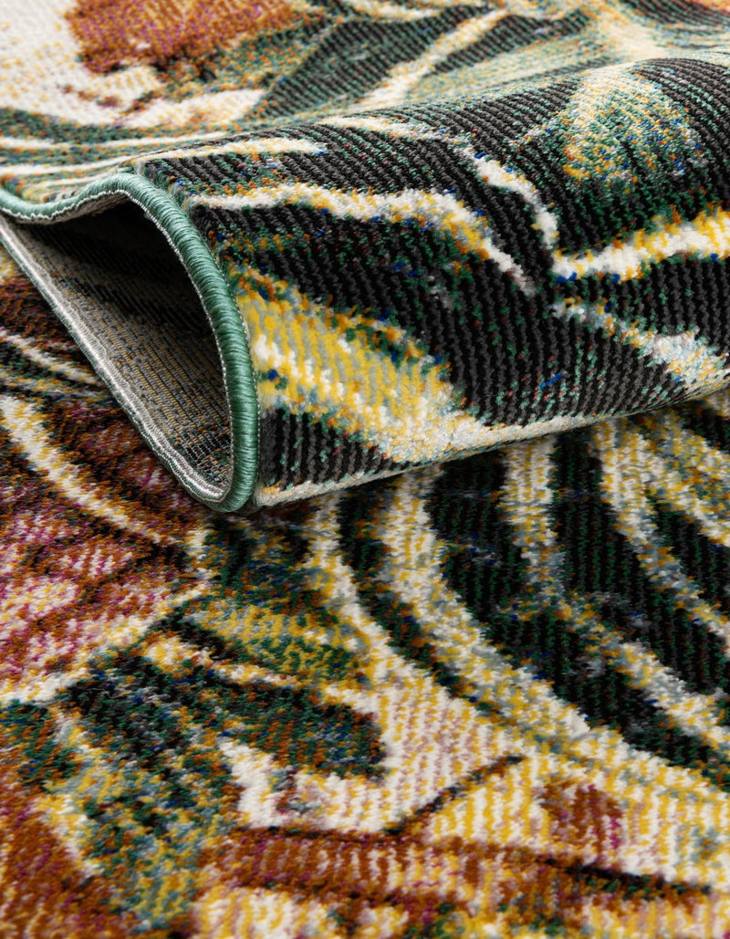 Meadow Breeze Collection Area Rug - Bluebell Round Multi lifestyle 82
