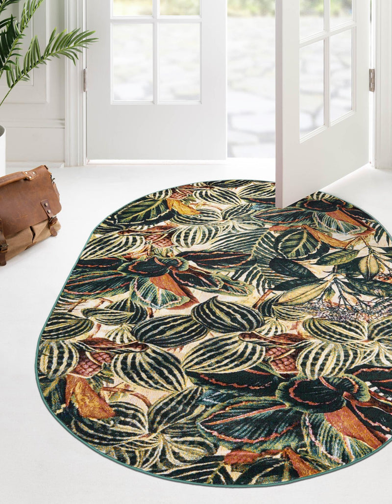 Meadow Breeze Collection Area Rug - Bluebell Oval Multi lifestyle 62