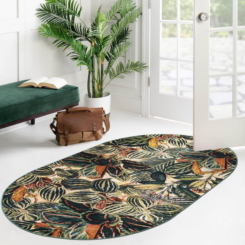 Meadow Breeze Collection Area Rug - Bluebell Oval Multi lifestyle 138