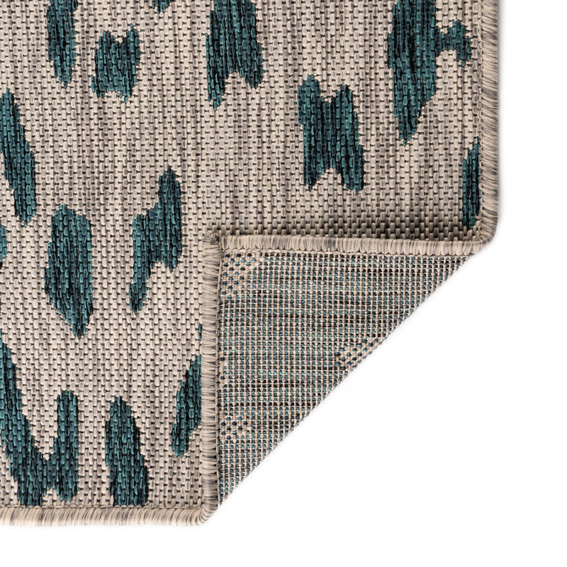 Jungle Expedition Collection Area Rug - Serengeti Rectangle Teal lifestyle 8