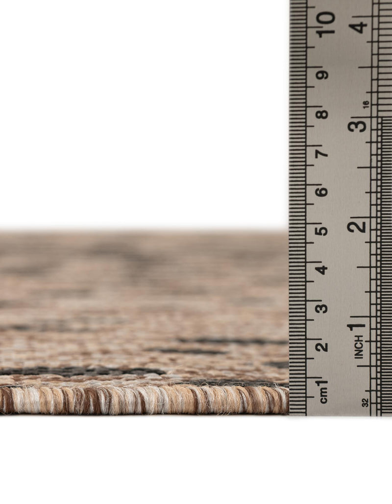 Jungle Expedition Collection Area Rug - Serengeti Square Natural lifestyle 3
