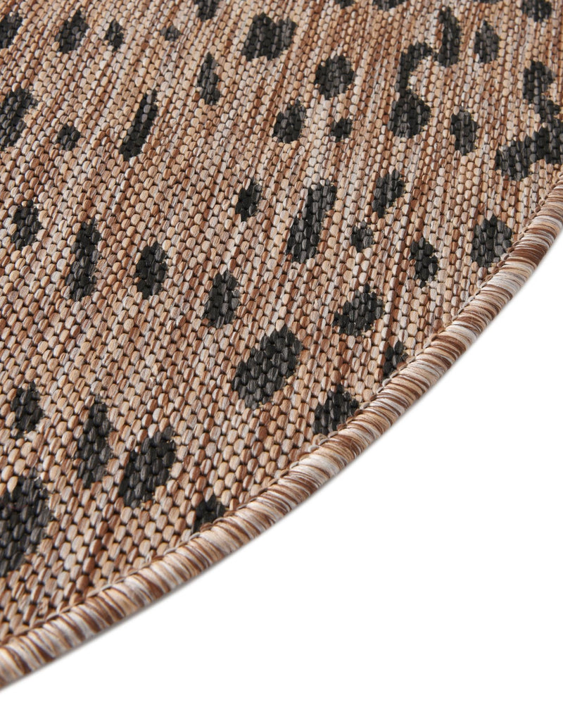 Jungle Expedition Collection Area Rug - Serengeti Round Natural lifestyle 7