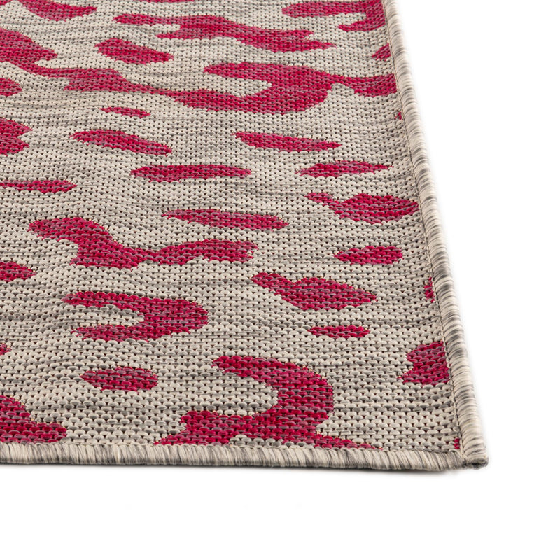 Jungle Expedition Collection Area Rug - Serengeti Rectangle Pink Gray lifestyle 8