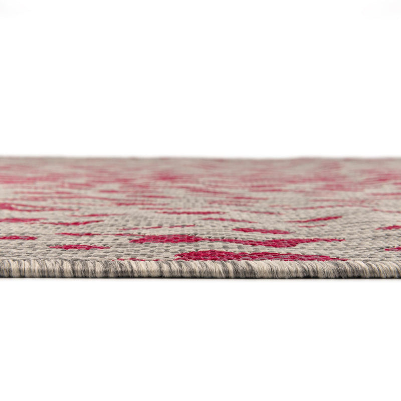 Jungle Expedition Collection Area Rug - Serengeti Round Pink Gray lifestyle 3