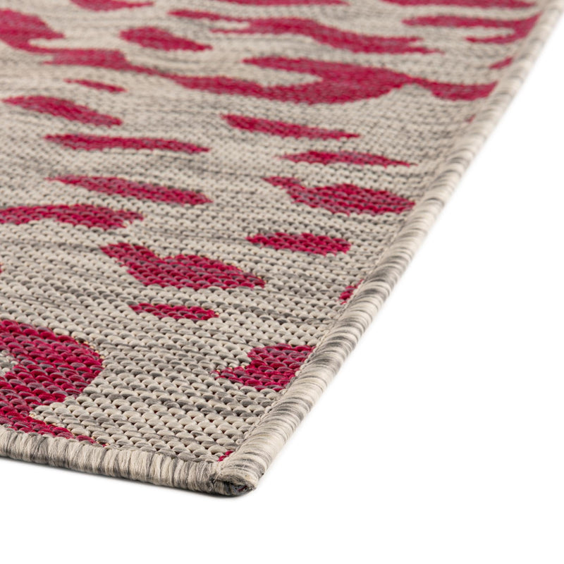 Jungle Expedition Collection Area Rug - Serengeti Runner Pink Gray lifestyle 5