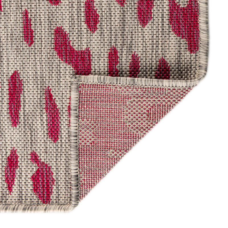 Jungle Expedition Collection Area Rug - Serengeti Runner Pink Gray lifestyle 7