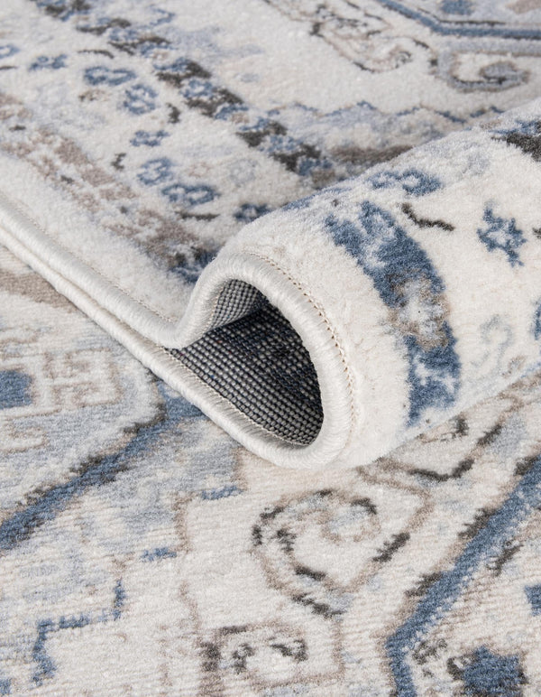 Savannah Elegance Collection Area Rug - Tybee (Ivory Aqua) Rectangle Ivory Aqua lifestyle 5