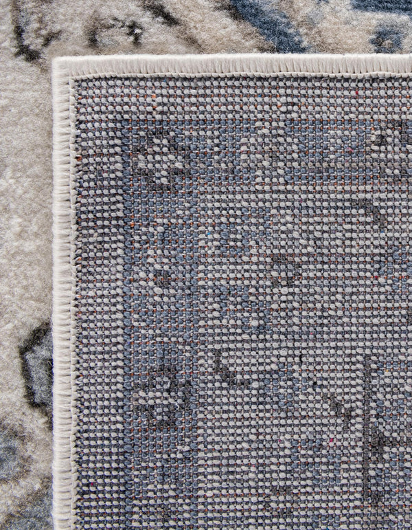 Savannah Elegance Collection Area Rug - Tybee (Ivory Aqua) Rectangle Ivory Aqua lifestyle 8