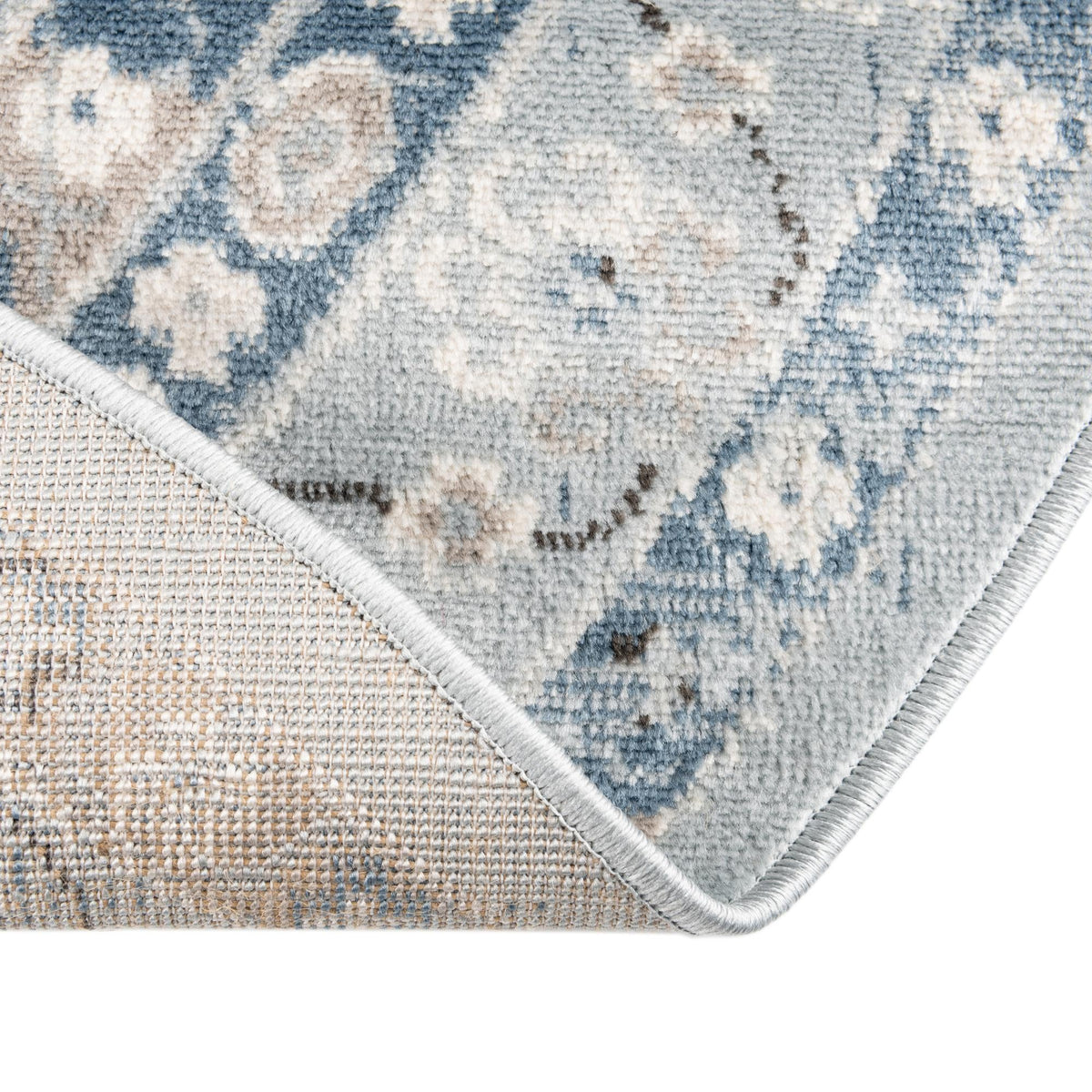 Savannah Elegance Collection Area Rug - Tybee (Aqua Blue) Oval Aqua Blue lifestyle 57