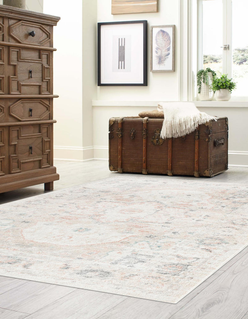 Parisian Elegance Collection Area Rug - Versailles (Ivory) Rectangle Ivory lifestyle 3