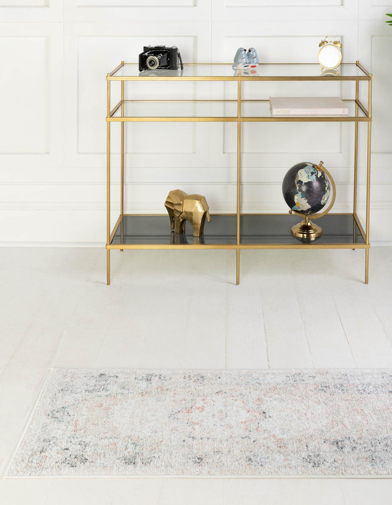 Parisian Elegance Collection Area Rug - Versailles (Ivory) Runner Ivory lifestyle 34