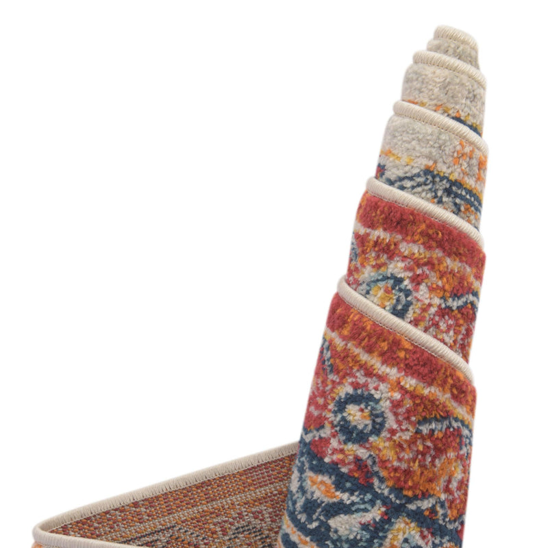 Parisian Elegance Collection Area Rug - Versailles (Rust Red) Rectangle Rust Red lifestyle 10